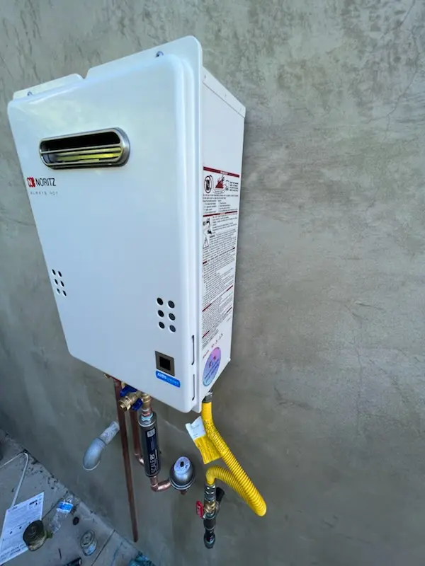 Tankless water heater installation for Forest Ridge homes